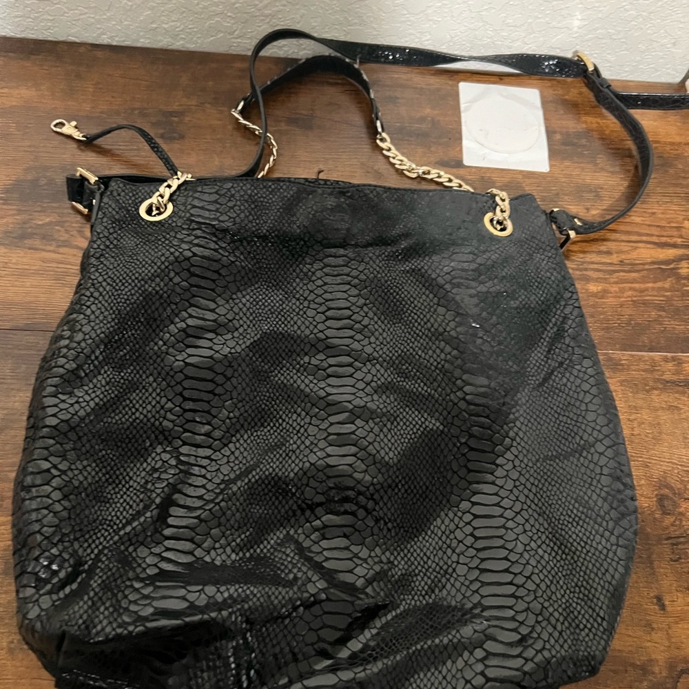 Michael Kors Black Snake Print Women's Bag
